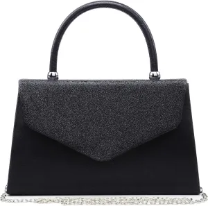 Dasein Women's Evening Bag Party Clutches Wedding Purses Cocktail Prom Handbags with Frosted Glittering