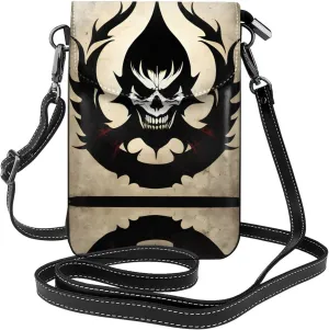 Devil Satan Printed Women's Crossbody Phone Bag - Perfect for Travel and Shopping