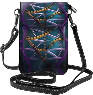 Dna Chain Photo Crossbody Bag For Women Leather Cellphone Shoulder Purses Fashion Travel Designer Wallet