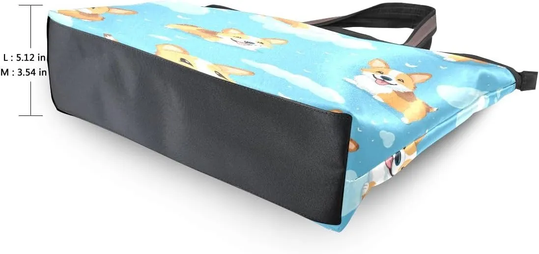Dog Soar in The Clouds Shoulder Bags Large Handle Ladies Handbag