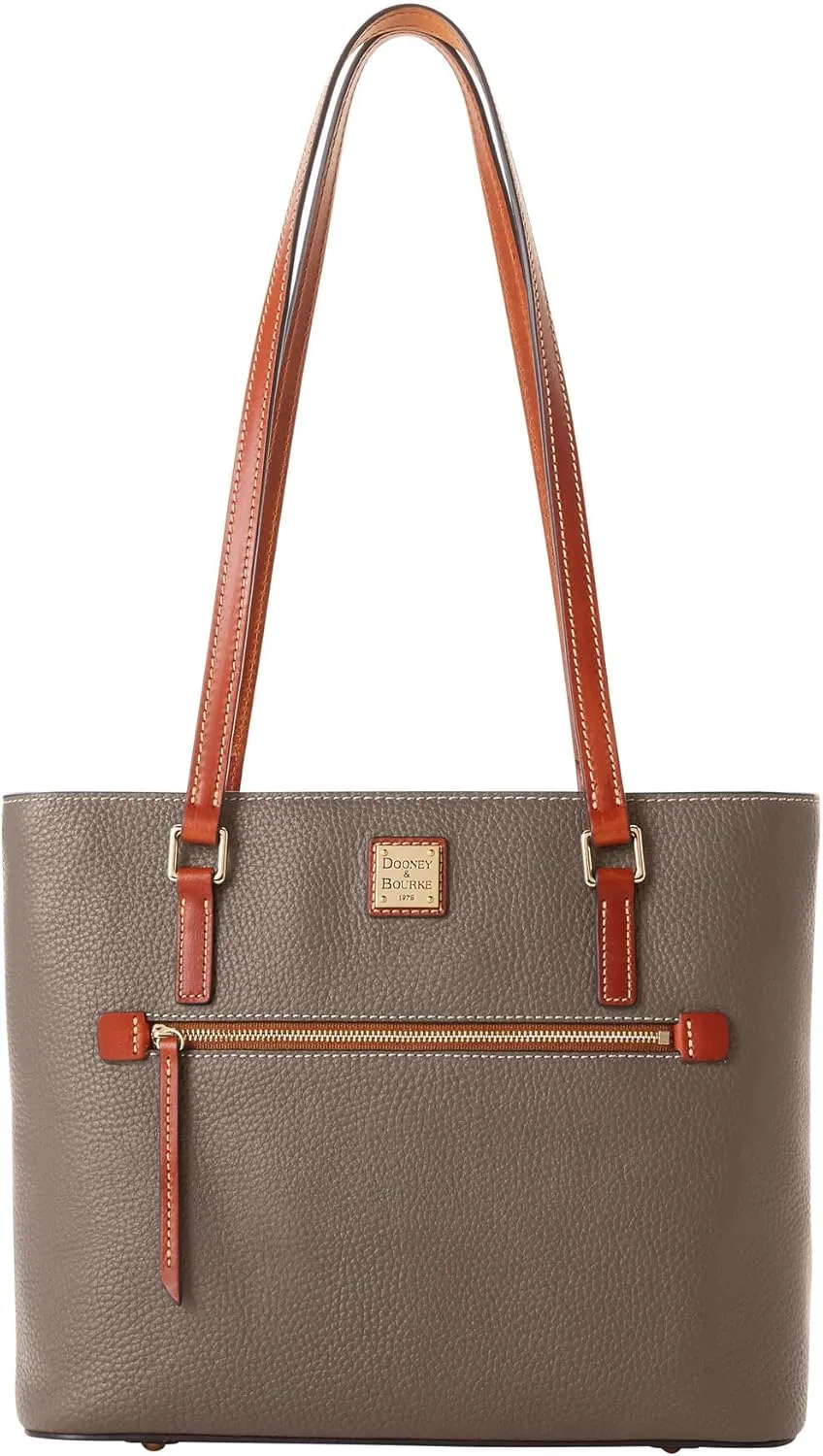 Dooney & Bourke Tote Bags for Women, Large Pebble Grain Leather Shopper Tote Bag with Zipper