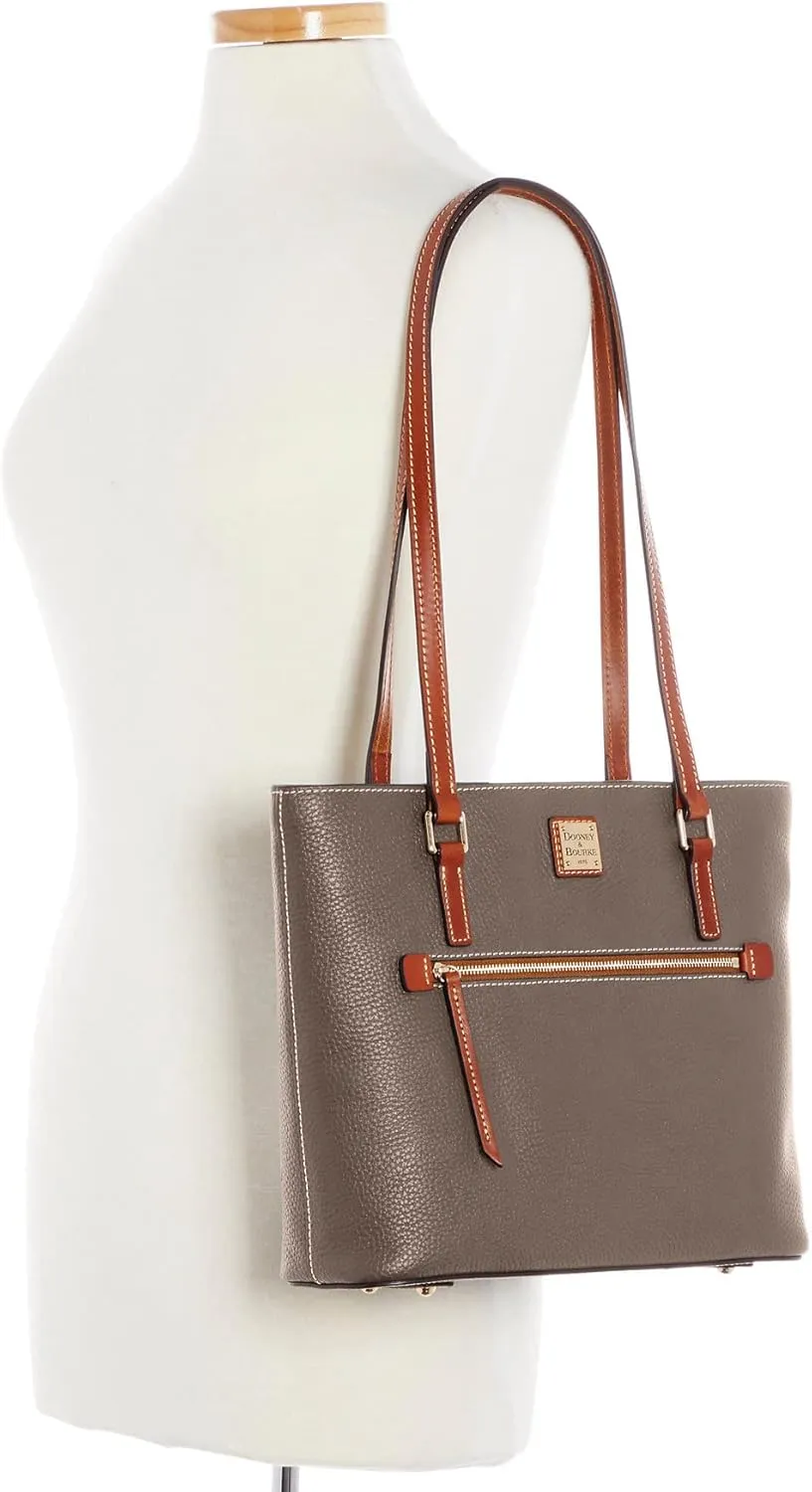 Dooney & Bourke Tote Bags for Women, Large Pebble Grain Leather Shopper Tote Bag with Zipper