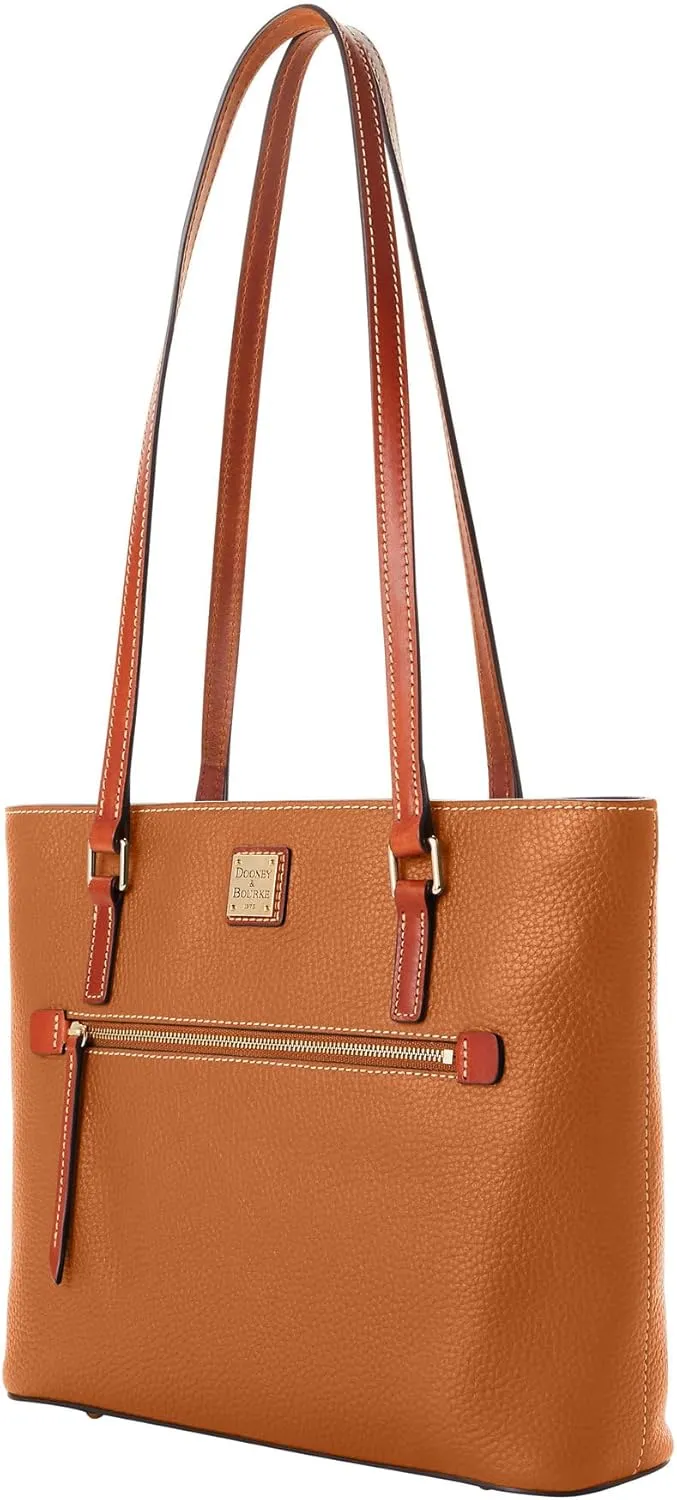 Dooney & Bourke Tote Bags for Women, Large Pebble Grain Leather Shopper Tote Bag with Zipper
