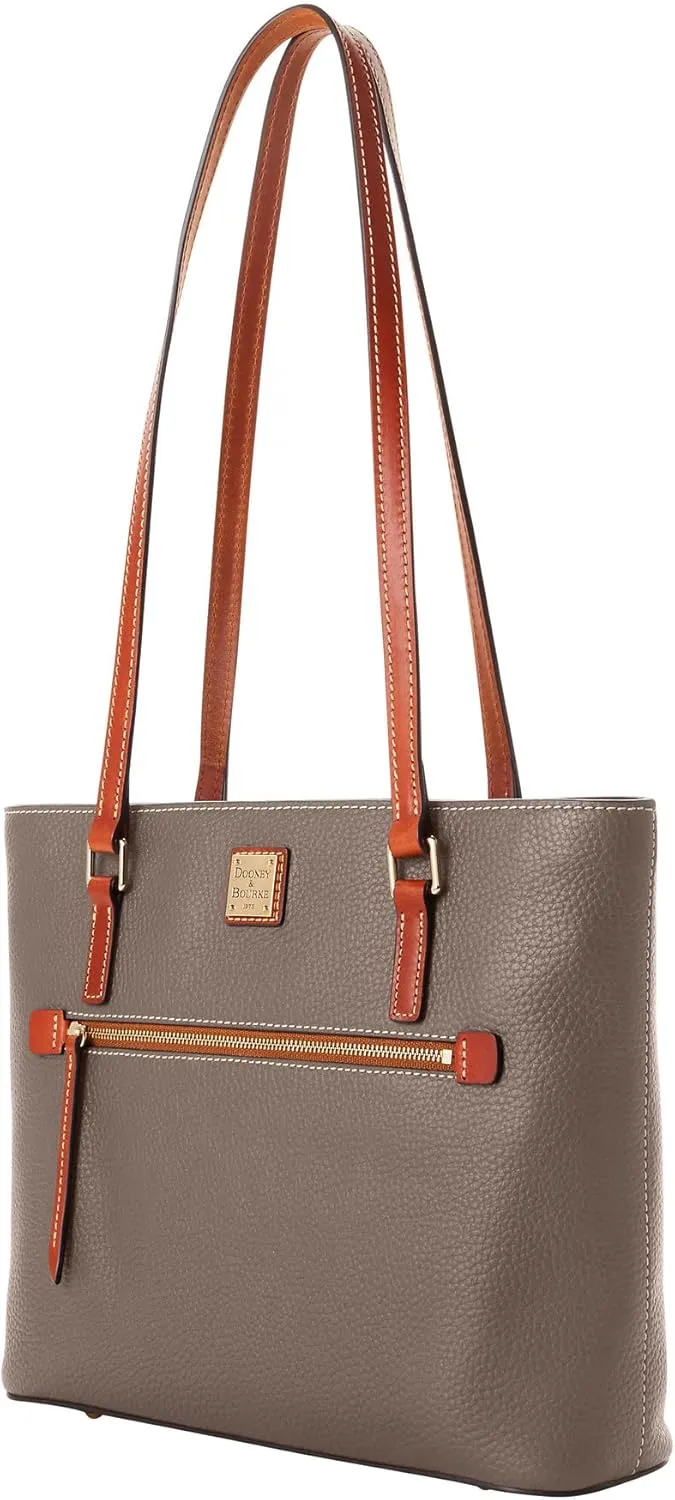 Dooney & Bourke Tote Bags for Women, Large Pebble Grain Leather Shopper Tote Bag with Zipper