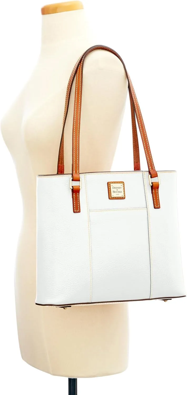 Dooney & Bourke Women's Small Lexington Tote in Pebble Grain Leather, Handbag with Long Leather Shoulder Straps