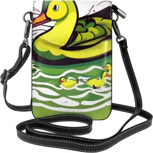 Duck Flock Game Women'S Crossbody Bag, Zipper Phone Wallet, Cute Purse, Shoulder Bag, Detachable Shoulder Strap