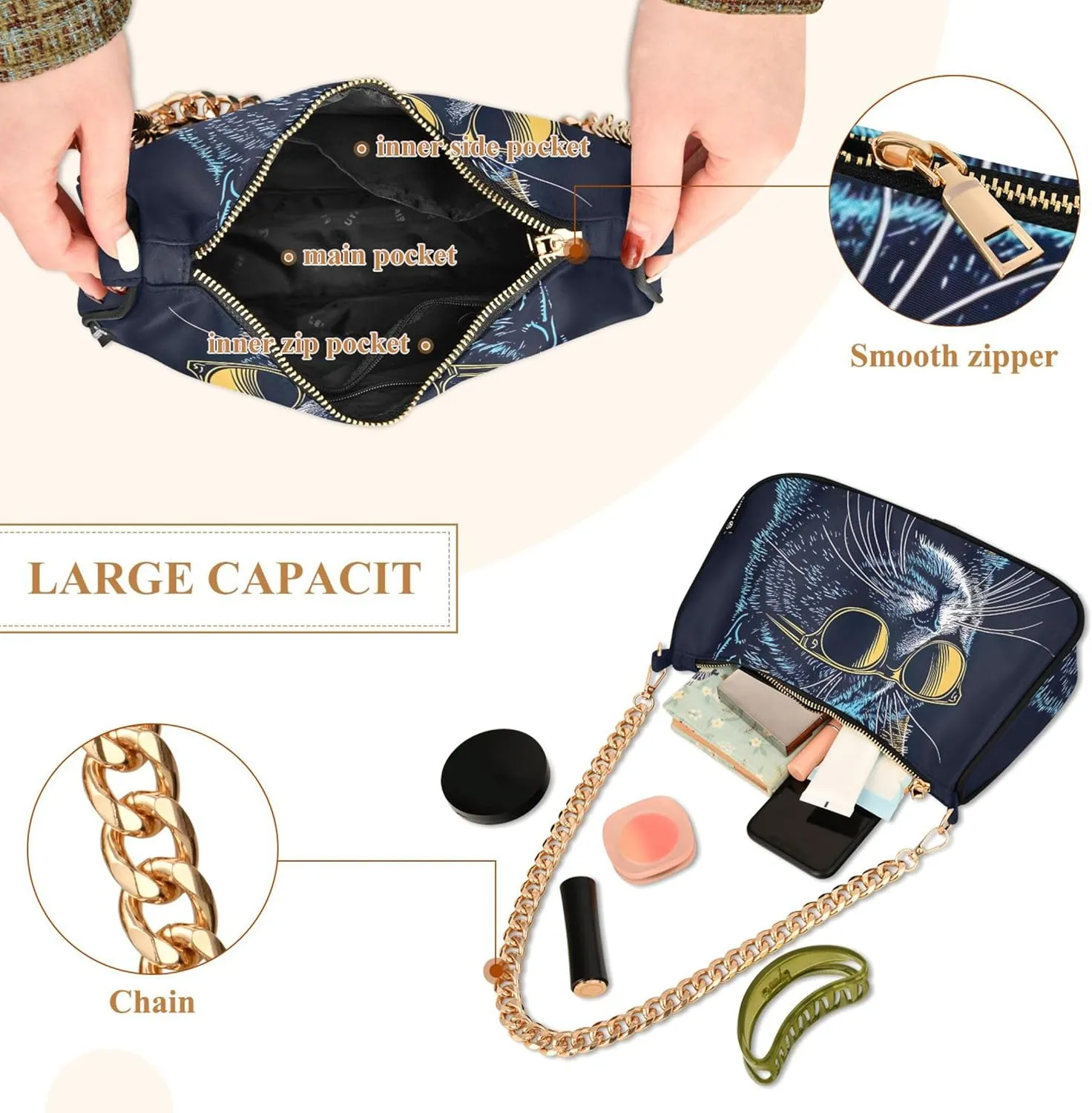 Easter Eggs Rabbit Meadow Cute Purses Women Hobo Party Purse Women Small Cute Handbags Cartoon Small Shoulder Bag