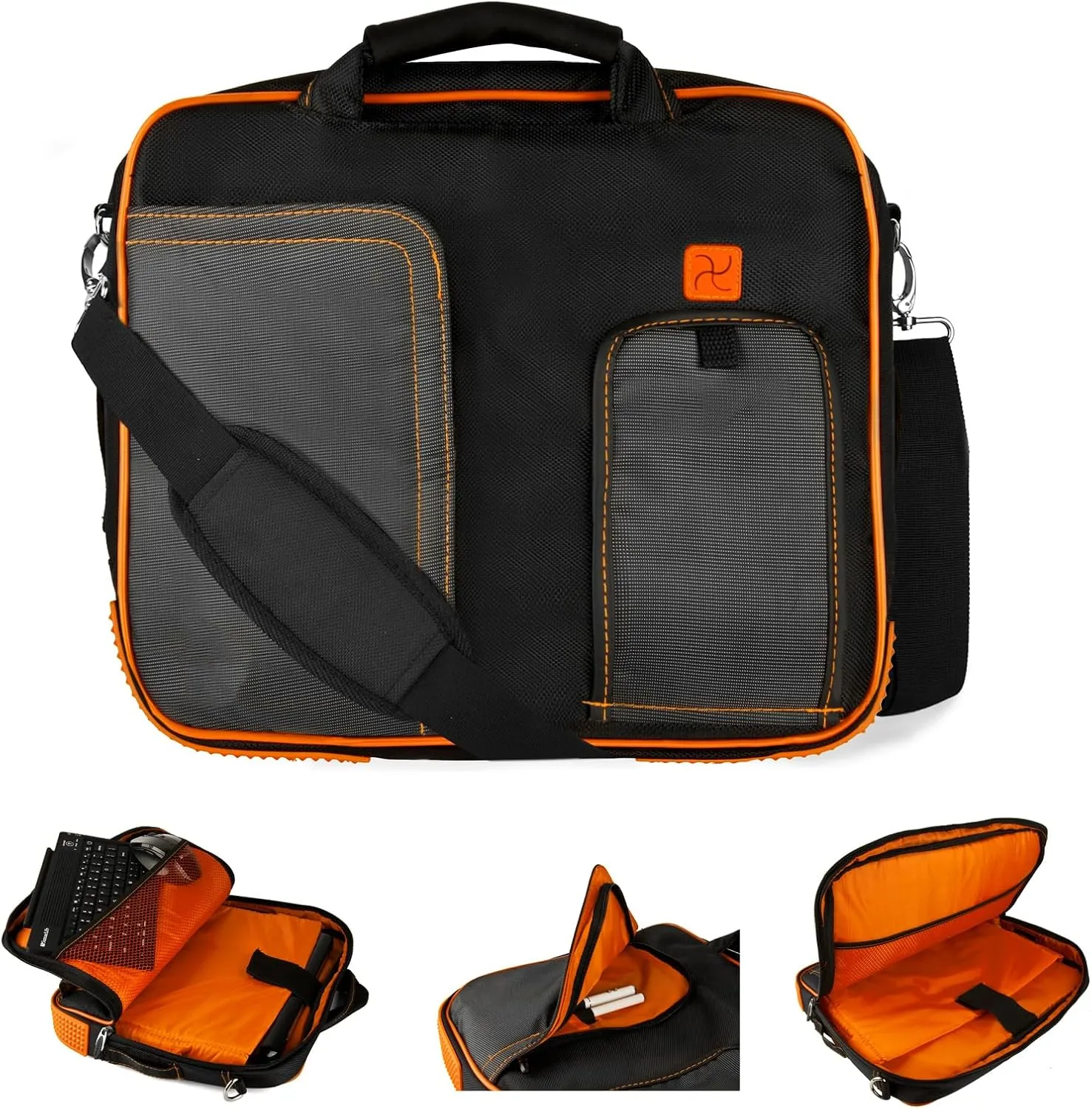 eBigValue Crossbody Messenger Laptop Shoulder Bag Compatible with 12 inch Chromebook Spin 11 CP311, Thinkpad Yoga 12, X240, Surface Go 2, Pro 11 inch