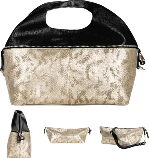 eBigValue Crossbody Sling Bag Trendy Chic Reptilian Pattern Smart Bag for Shopping for Women, Teens