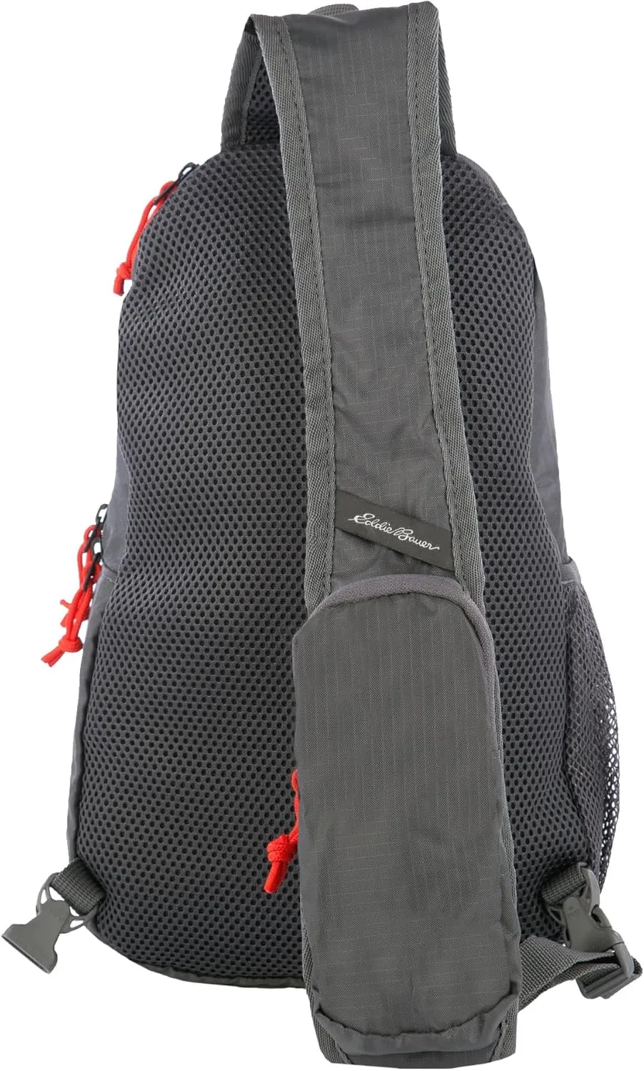Eddie Bauer Stowaway Packable 10L Sling 3.0 Made from Polyester with Lightly Padded Shoulder Strap, Dark Smoke