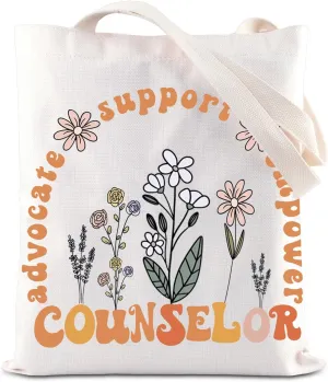 ENSIANTH Counselor Appreciation Shopping Bag Teachers' Day Gift School Counseling Therapist Gift Guidance Counselor Tote Bag