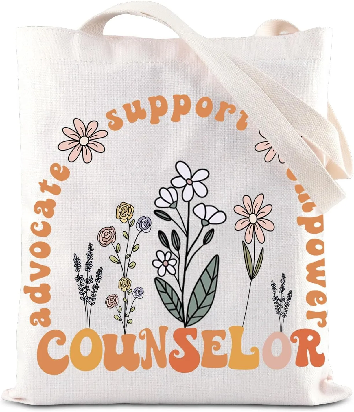 ENSIANTH Counselor Appreciation Shopping Bag Teachers' Day Gift School Counseling Therapist Gift Guidance Counselor Tote Bag