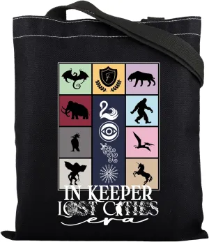 ENSIANTH KOTLC Inspired Gift Foxfire Academy Tote Bag Bookish Handbag Black Swan Gift KOTLC Bookworm Bag