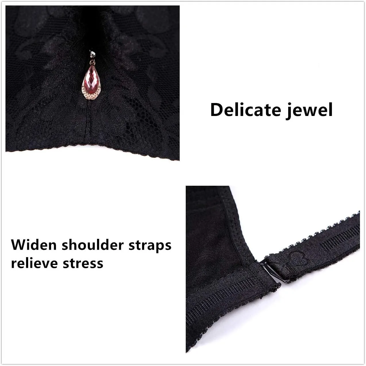 ESETAY Push up Bra for Women Plus Size Underwire Bra 32C-46DD