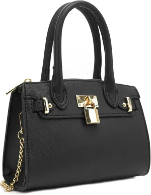 EVVE Women's Evening Bag Party Clutches Mini Satchel Purses Cocktail Prom Handbags with Chain and Lock