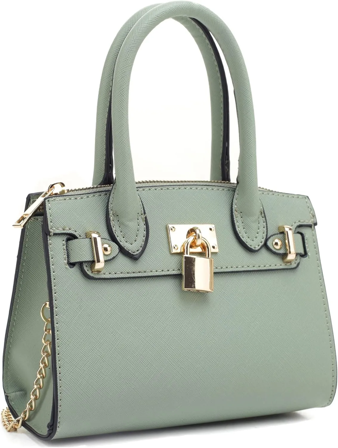 EVVE Women's Evening Bag Party Clutches Mini Satchel Purses Cocktail Prom Handbags with Chain and Lock