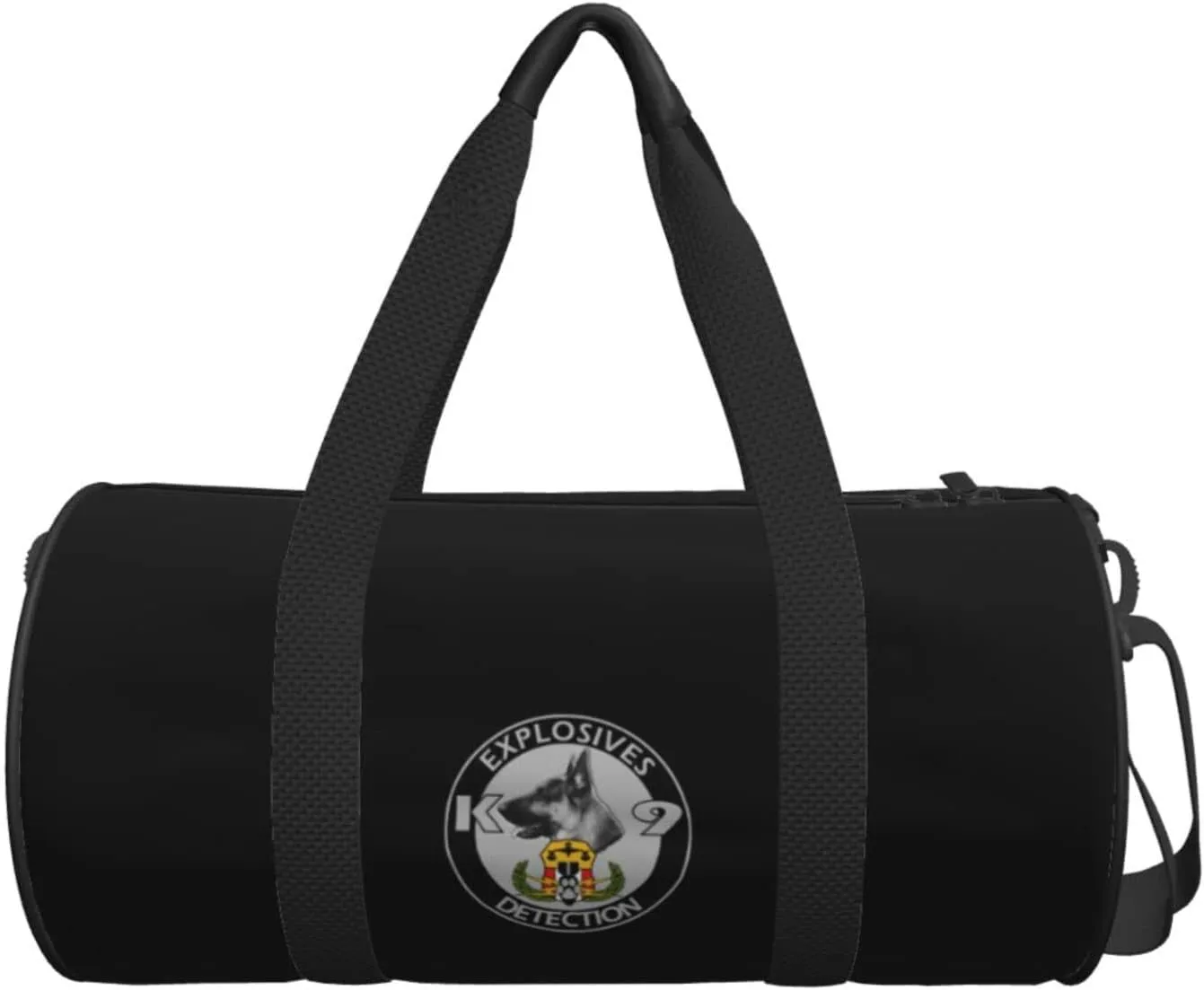 Explosives Detection K9 Travel Luggage Duffel Bag Sports Rolling Foldable Duffel Bag, Black