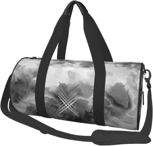 Fading Percussion Drum Sticks Convertible Garment Bag with Shoulder Strap, Carry on Garment Duffel Bag for Men Women - Rolling Foldable for Travel Luggage Bags (Black)