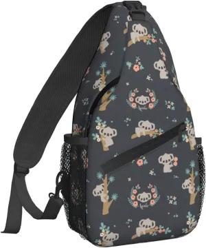Famame Cute 3d Animal Koala Sling Backpack Chest Bag Crossbody Shoulder Bag Gym Cycling Travel Hiking Daypack For Men Women