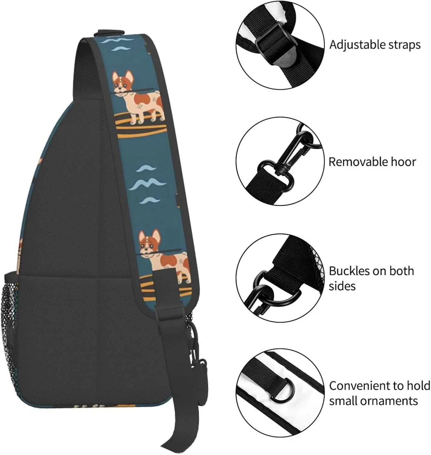Fashion Chest Sling Bag For Women Men Adjustable Strap Crossbody Shoulder Backpack Hiking Travel Fashion Unisex Daypack