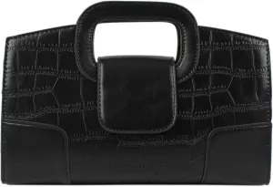 Fashion Women Flap Tote Top-Handle Handbag Crocodile Pattern Leather Clutch Purse Shoulder Crossbody