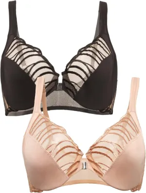 Felina - Paramour Angie Front Close Minimizer Bra for Women
