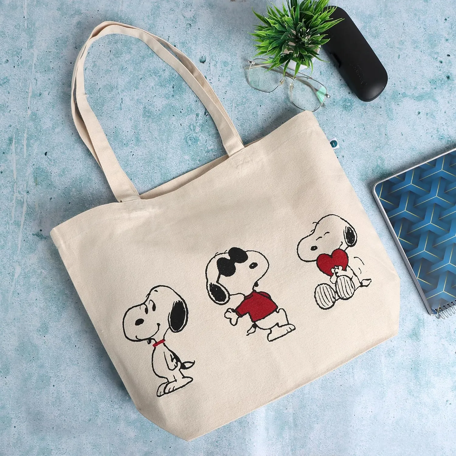 FINGERCRAFT Tote Bag, Lightweight High Capacity Canvas Shopping Bag, Multipurpose Use Grocery and Carry Bags for Men Women