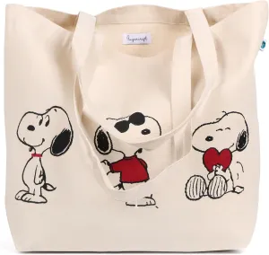FINGERCRAFT Tote Bag, Lightweight High Capacity Canvas Shopping Bag, Multipurpose Use Grocery and Carry Bags for Men Women