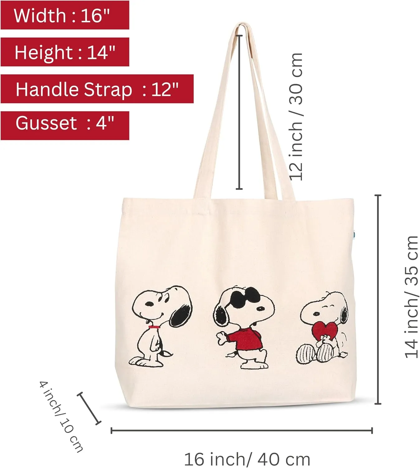 FINGERCRAFT Tote Bag, Lightweight High Capacity Canvas Shopping Bag, Multipurpose Use Grocery and Carry Bags for Men Women