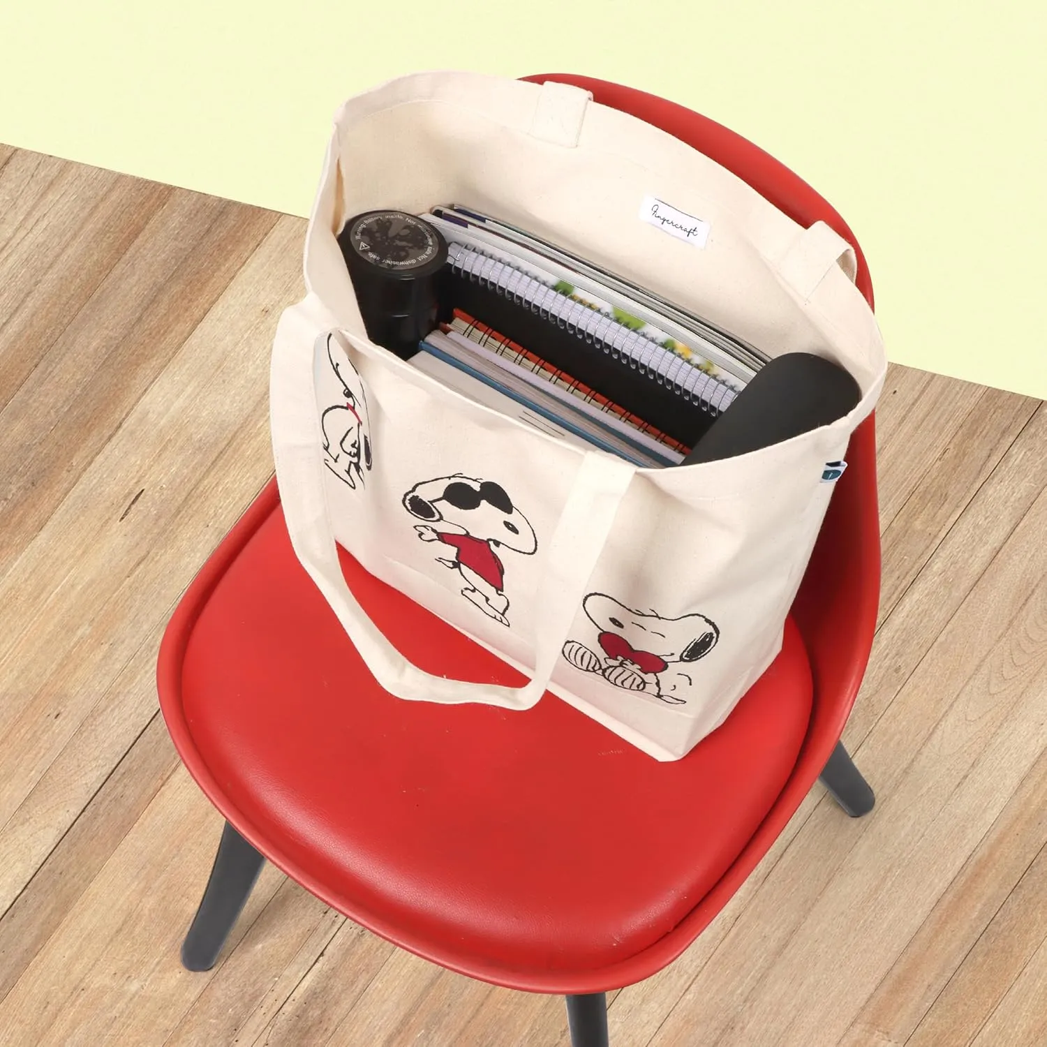 FINGERCRAFT Tote Bag, Lightweight High Capacity Canvas Shopping Bag, Multipurpose Use Grocery and Carry Bags for Men Women