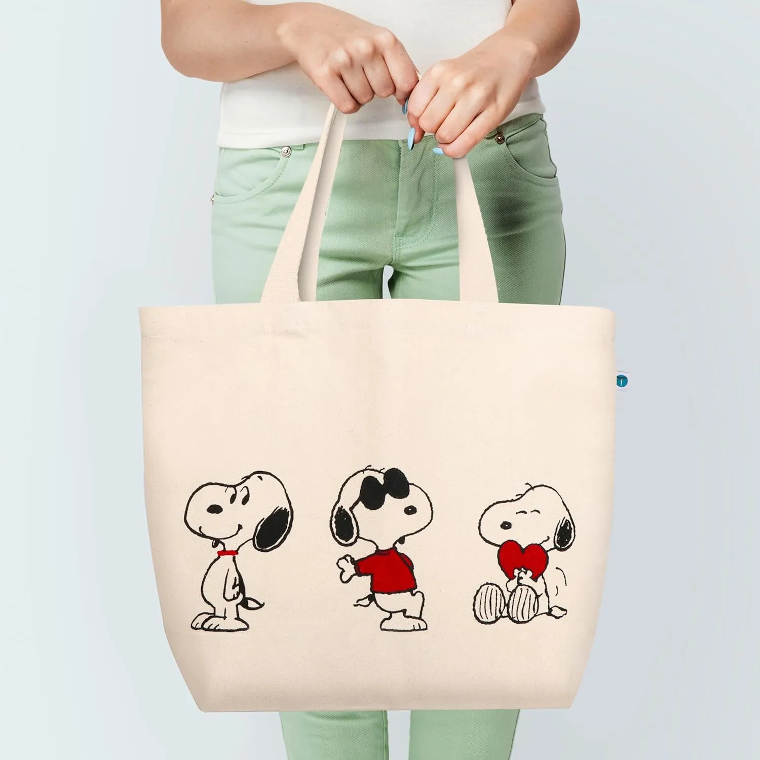 FINGERCRAFT Tote Bag, Lightweight High Capacity Canvas Shopping Bag, Multipurpose Use Grocery and Carry Bags for Men Women