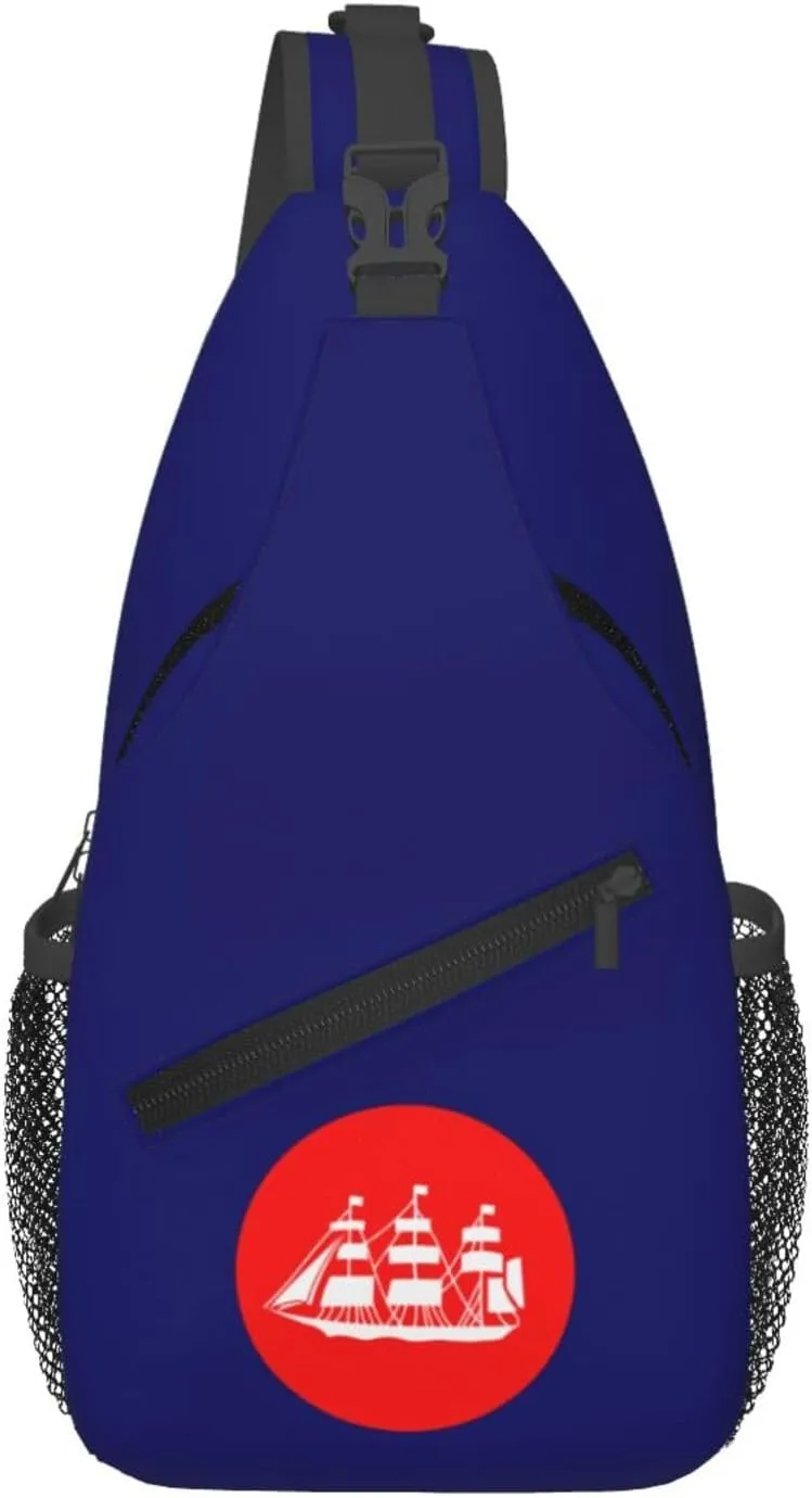 Flag of the United States Bureau of Navigation Crossbody Bags For Women Men Chest Backpack Gym Shoulder Bag Travel Outdoor Sports Casual Crossbody Bags