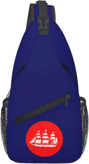 Flag of the United States Bureau of Navigation Crossbody Bags For Women Men Chest Backpack Gym Shoulder Bag Travel Outdoor Sports Casual Crossbody Bags