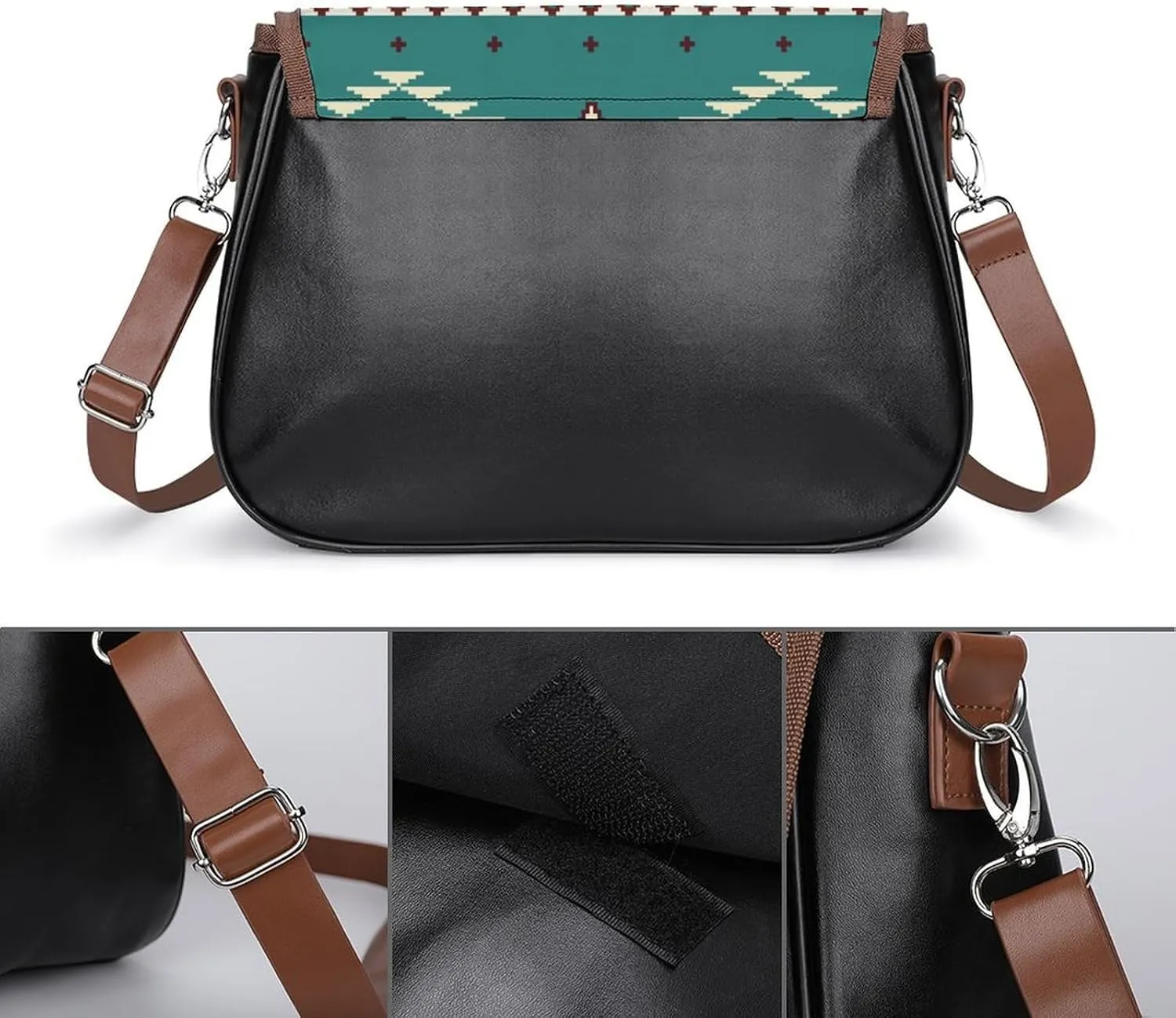Floral Bird Tropical Paradise Hawaii Fashionable And Exquisite Shoulder Bag, Convenient Leather Crossbody Bag for Going Out