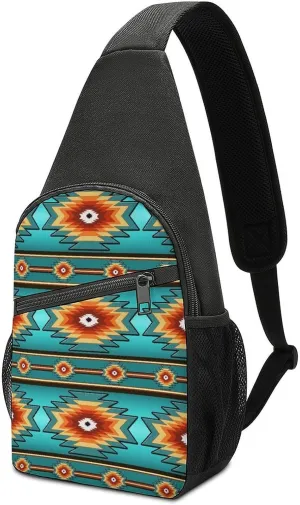 Floral Bird Tropical Paradise Hawaii Large Capacity Portable Chest Bag, Single Shoulder Chest Bag