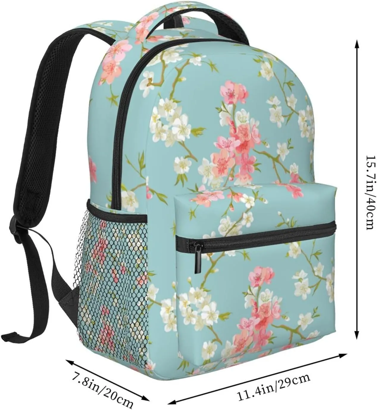Floral Funny Backpack Laptop Backpack Sports Travel Shoulder bag Light casual backpack