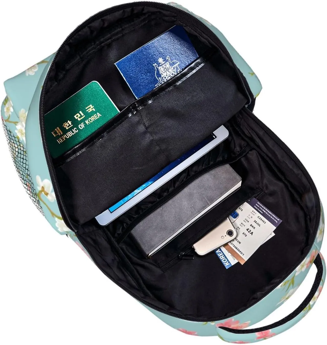 Floral Funny Backpack Laptop Backpack Sports Travel Shoulder bag Light casual backpack