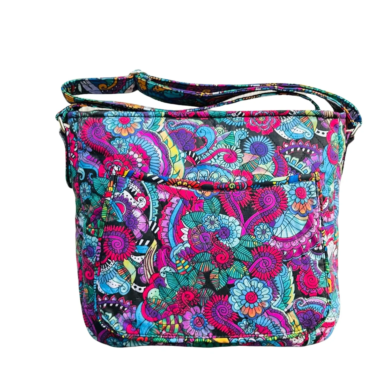 Floral Quilted Crossbody Bag for Women, Casual Bag, Quilted Bag, Handmade Purse,Everyday Use Bag, Cotton Fabric Crossbody bag