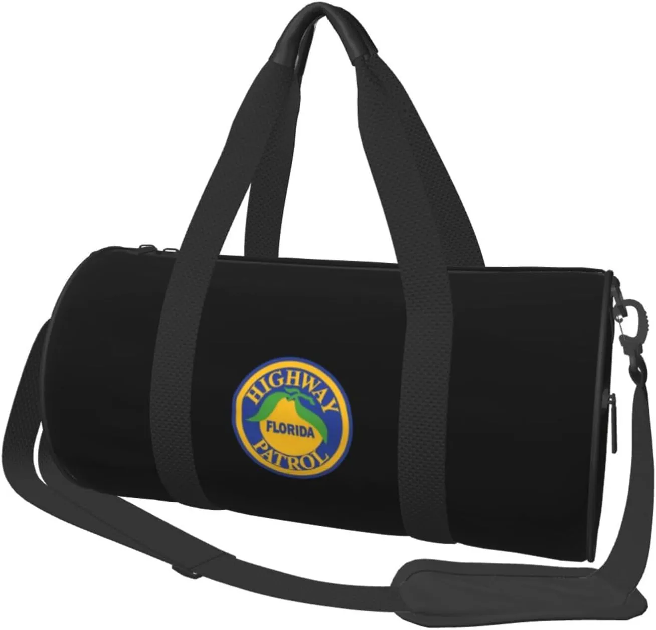 Florida Highway Patrol Convertible Garment Bag with Shoulder Strap, Carry on Garment Duffel Bag for Men Women - Rolling Foldable for Travel Luggage Bags (Black)