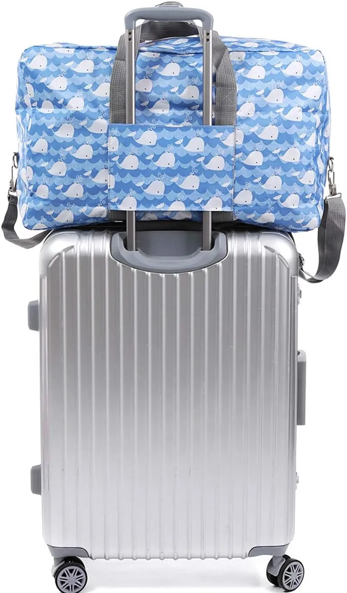 Foldable Large Travel Duffle Bag Waterproof Cute Overnight Carryon Weekender Bag for Women Girl
