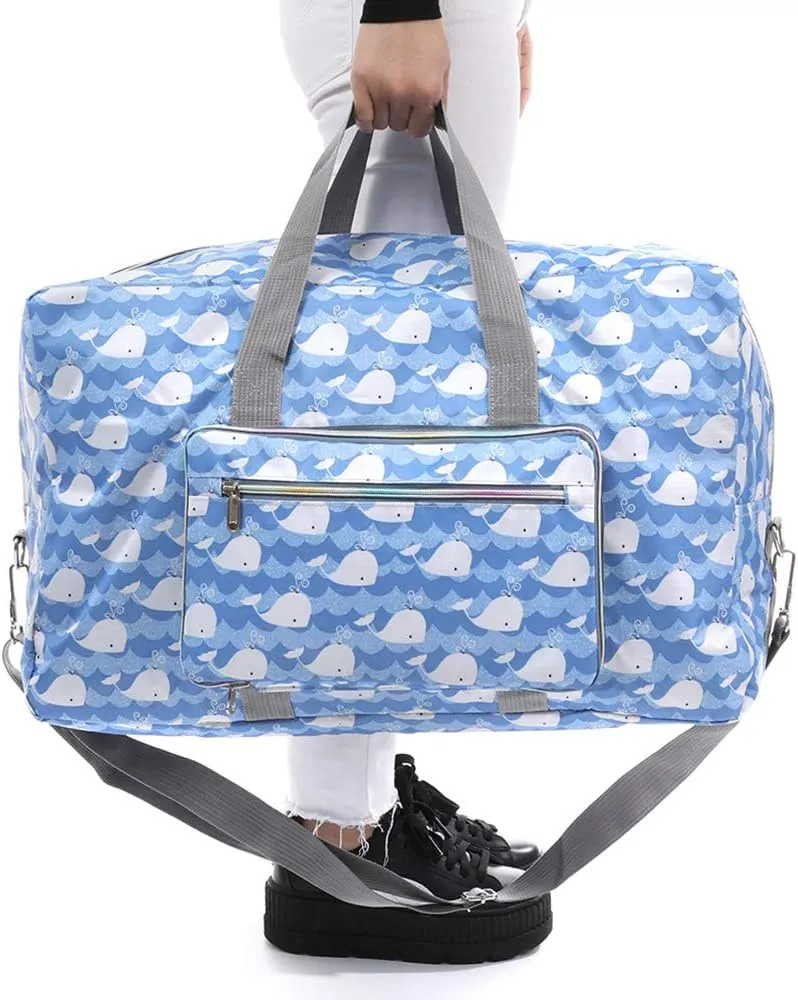 Foldable Large Travel Duffle Bag Waterproof Cute Overnight Carryon Weekender Bag for Women Girl