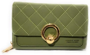 Forever Synthetic Leather Clutch Purse with Crossbody/Shoulder Strap