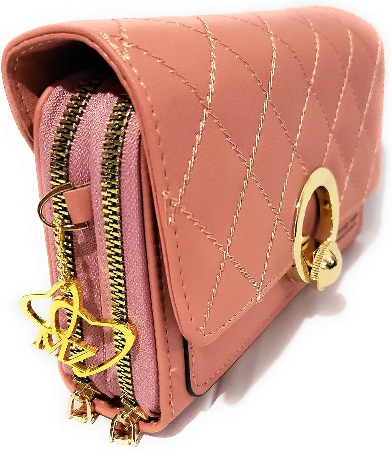 Forever Synthetic Leather Clutch Purse with Crossbody/Shoulder Strap