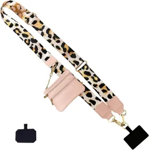 FOTN Clip and Go Strap With Wallet, Zippered Pouch, Crossbody Phone Holder