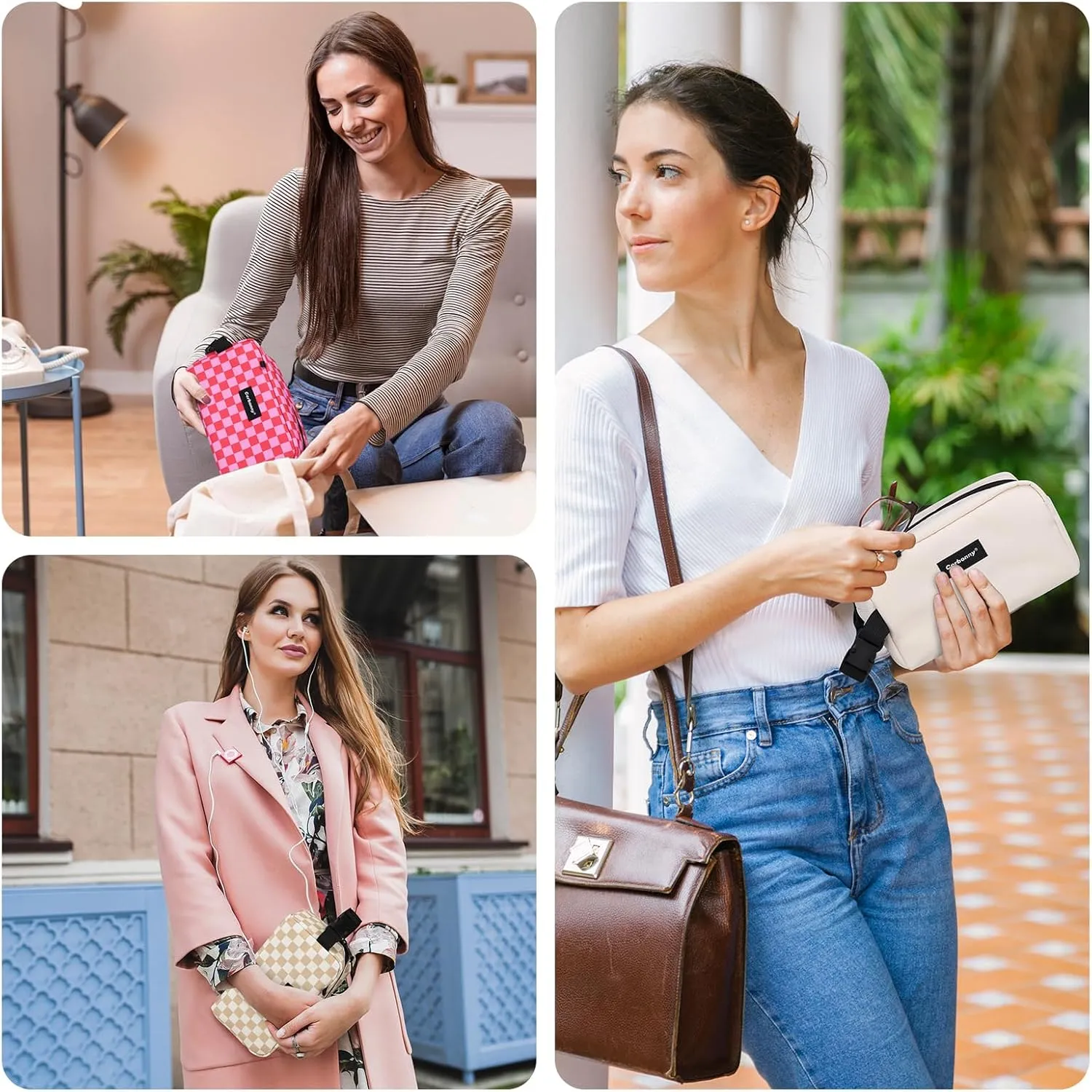 Freezable Lunch Bag,Freezable Snack Bag,Mini Cooler Bag for Travel/Work/School,Small Insulated Bag,Small Cooler Lunch Box with Ice Packs,Insulated Snack Bag,Freezable Snack Box with Handle Buckle