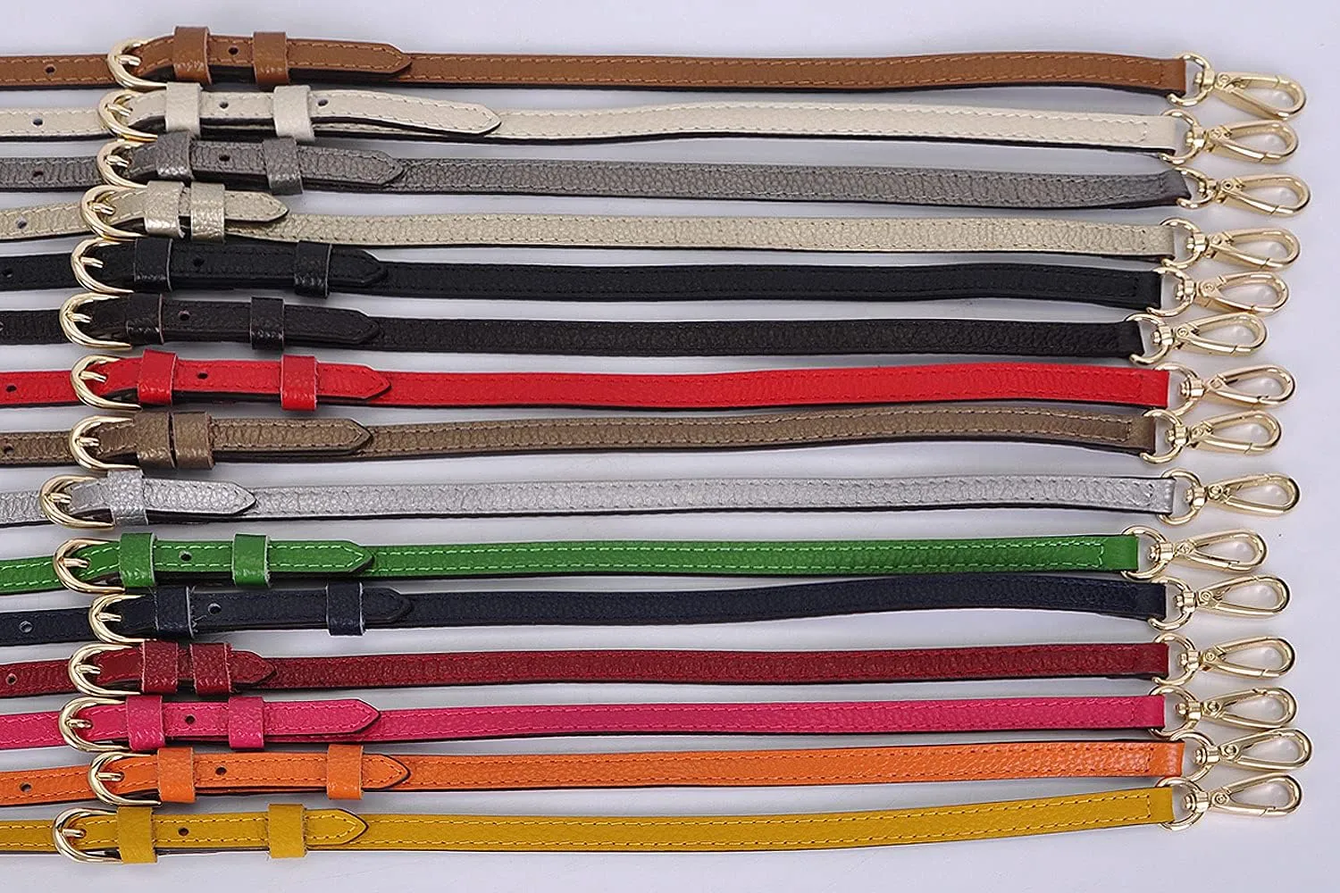 Full Grain Purse Strap Genuine Leather Replacement for Cross Body Bag HandBags