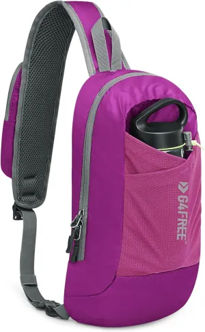 G4Free Sling Bag RFID Blocking Crossbody Backpack with Front Pocket Hiking Daypack Chest Bag for Women Men