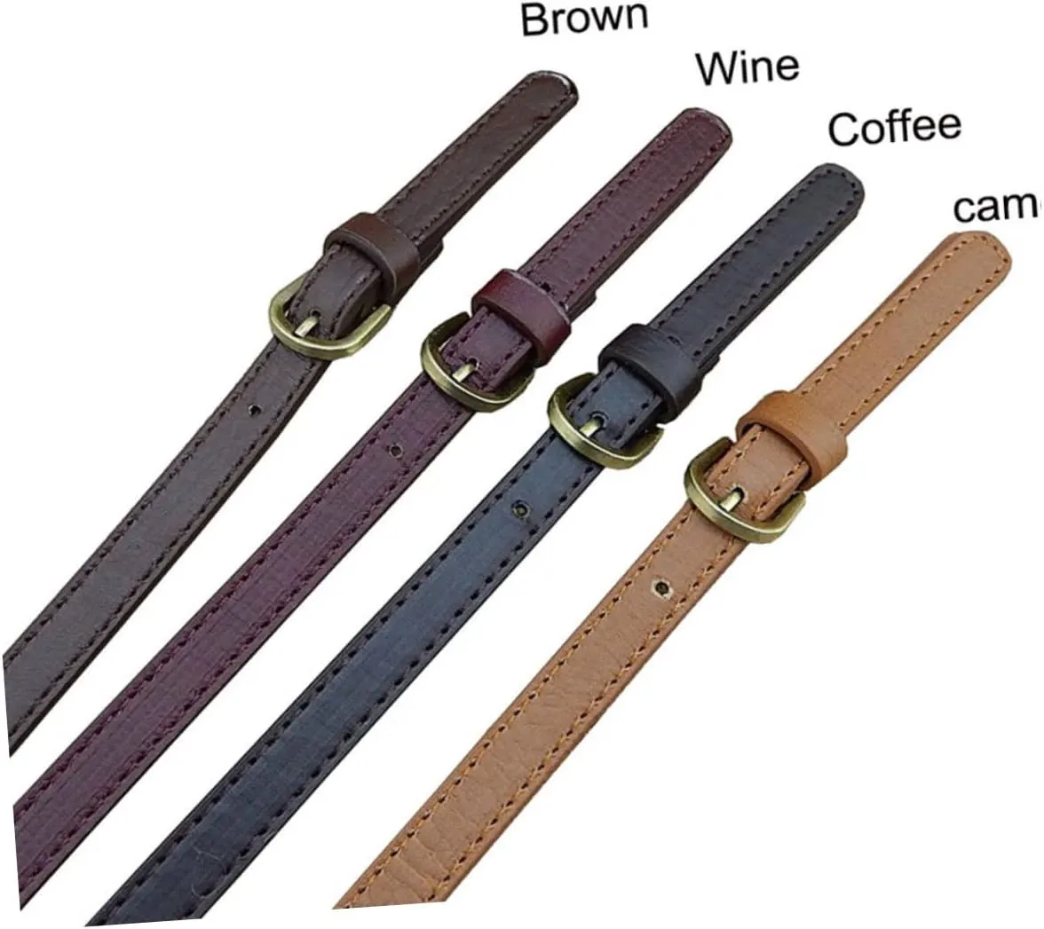 Gadpiparty 2 Pcs Dual Buckle Handbag Straps Durable Synthetic Leather Replacement Belt for Tote Bags Clutches and Pouches Easy to Sew and Match