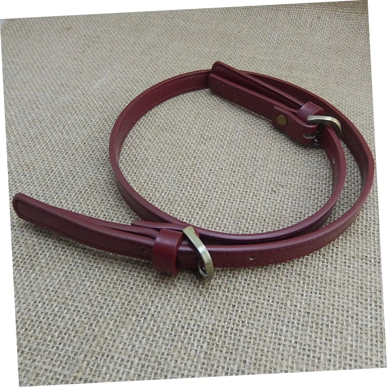 Gadpiparty 2 Pcs Dual Buckle Handbag Straps Durable Synthetic Leather Replacement Belt for Tote Bags Clutches and Pouches Easy to Sew and Match