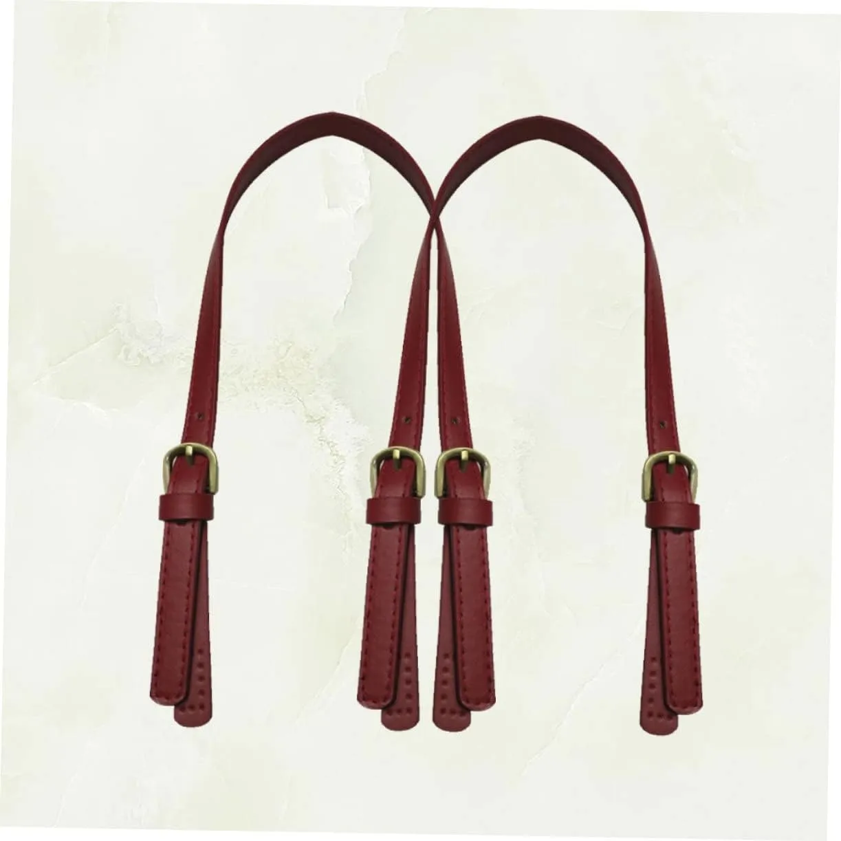 Gadpiparty 2 Pcs Dual Buckle Handbag Straps Durable Synthetic Leather Replacement Belt for Tote Bags Clutches and Pouches Easy to Sew and Match